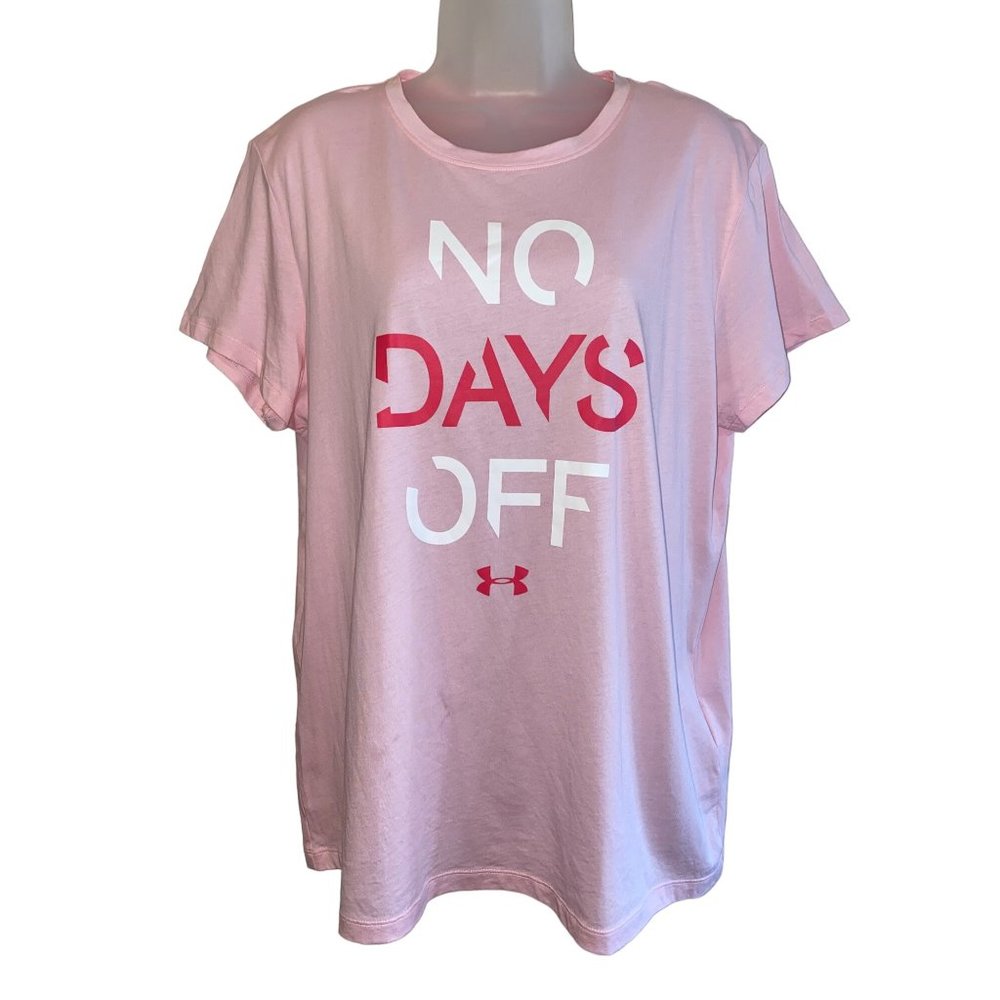 New Under Armour Ladies No Days Off Tee Size XL
